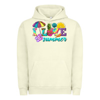 Pigment Pistachio i love summer Urban Hoodie - texasbilliewilder