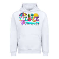 White i love summer Urban Hoodie - texasbilliewilder