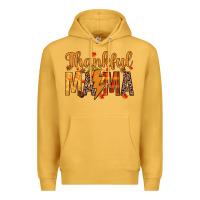 Mustard thankful mama Premium Hoodie - texasbilliewilder