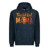 Navy thankful mama Premium Hoodie - texasbilliewilder