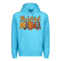 Ocean Blue thankful mama Premium Hoodie - texasbilliewilder