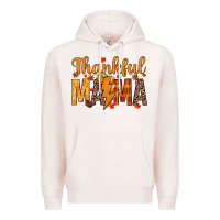 Pale Pink thankful mama Premium Hoodie - texasbilliewilder