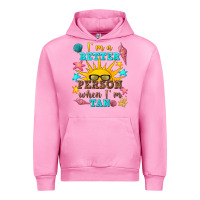 Fuchsia Pink i m a better person when i m tan Urban Hoodie - texasbilliewilder