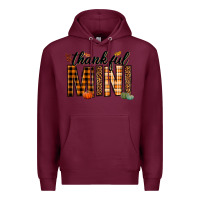 Burgundy thankful mini Premium Hoodie - texasbilliewilder