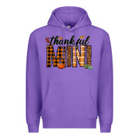 Purple thankful mini Premium Hoodie - texasbilliewilder