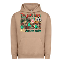 Pigment Burro i'm just here for the snacks #soccer sister Urban Hoodie - Zillion Design Studio