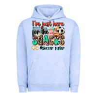Pigment Grape Ice i'm just here for the snacks #soccer sister Urban Hoodie - Zillion Design Studio