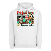 Pigment Lunar Rock i'm just here for the snacks #soccer sister Urban Hoodie - Zillion Design Studio