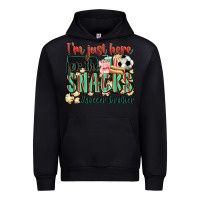 Black i'm just here for the snacks #soccer  brother Urban Hoodie - Zillion Design Studio
