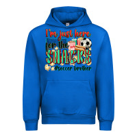 Cobalt i'm just here for the snacks #soccer  brother Urban Hoodie - Zillion Design Studio