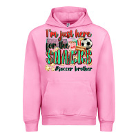 Fuchsia Pink i'm just here for the snacks #soccer  brother Urban Hoodie - Zillion Design Studio