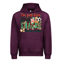 Mauve Wine i'm just here for the snacks #soccer  brother Urban Hoodie - Zillion Design Studio