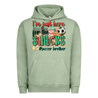 Pigment Oil Green i'm just here for the snacks #soccer  brother Urban Hoodie - Zillion Design Studio