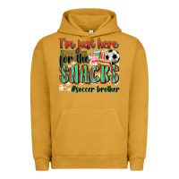 Pigment Peanut Butter i'm just here for the snacks #soccer  brother Urban Hoodie - Zillion Design Studio