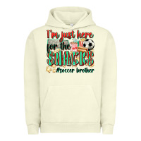 Pigment Pistachio i'm just here for the snacks #soccer  brother Urban Hoodie - Zillion Design Studio
