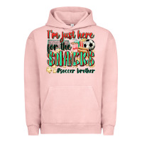 Pigment Salmon i'm just here for the snacks #soccer  brother Urban Hoodie - Zillion Design Studio