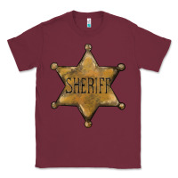 Burgundy sheriff star Classic Tee - BarkalooDesign