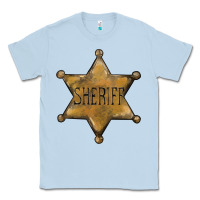 Dusty Blue sheriff star Classic Tee - BarkalooDesign