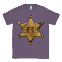 Lavender sheriff star Classic Tee - BarkalooDesign