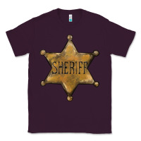 Plum sheriff star Classic Tee - BarkalooDesign