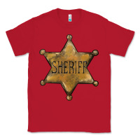 Red sheriff star Classic Tee - BarkalooDesign