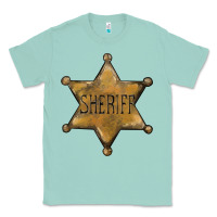 Seafoam sheriff star Classic Tee - BarkalooDesign