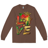 Chestnut juneteenth love Long Sleeve Tee - BarkalooDesign