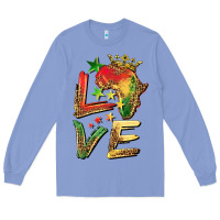 Colony Blue juneteenth love Long Sleeve Tee - BarkalooDesign