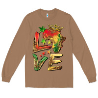Toasted Coconut juneteenth love Long Sleeve Tee - BarkalooDesign