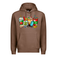 Chestnut teacher coffee cups Premium Hoodie - Zillion Design Studio