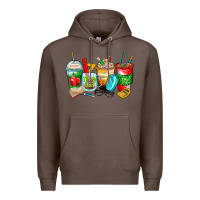 Coffee teacher coffee cups Premium Hoodie - Zillion Design Studio