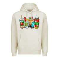 Oatmeal Heather teacher coffee cups Premium Hoodie - Zillion Design Studio