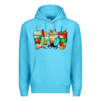 Ocean Blue teacher coffee cups Premium Hoodie - Zillion Design Studio