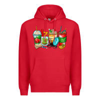 Red teacher coffee cups Premium Hoodie - Zillion Design Studio