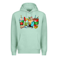 Seafoam teacher coffee cups Premium Hoodie - Zillion Design Studio