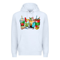 White teacher coffee cups Premium Hoodie - Zillion Design Studio