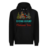 Black rocking around the christmas tree, Rocking, Around The, Christmas Tree Premium Hoodie - RanaPortraitStore