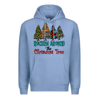 Colony Blue rocking around the christmas tree, Rocking, Around The, Christmas Tree Premium Hoodie - RanaPortraitStore