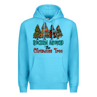 Ocean Blue rocking around the christmas tree, Rocking, Around The, Christmas Tree Premium Hoodie - RanaPortraitStore