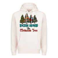 Pale Pink rocking around the christmas tree, Rocking, Around The, Christmas Tree Premium Hoodie - RanaPortraitStore