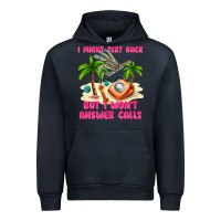 Navy i might text back Urban Hoodie - texasbilliewilder