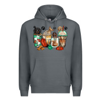 Rock dog coffee cups Premium Hoodie - Zillion Design Studio