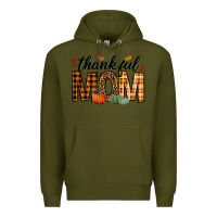 Army Green thankful mom Premium Hoodie - texasbilliewilder
