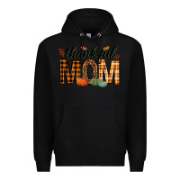 Black thankful mom Premium Hoodie - texasbilliewilder