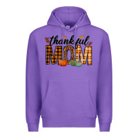 Purple thankful mom Premium Hoodie - texasbilliewilder
