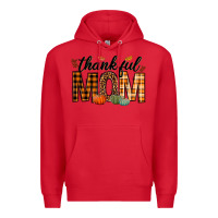 Red thankful mom Premium Hoodie - texasbilliewilder
