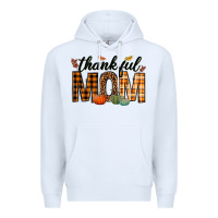 White thankful mom Premium Hoodie - texasbilliewilder