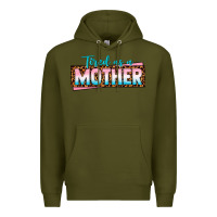 Army Green tired as a mother Premium Hoodie - texasbilliewilder
