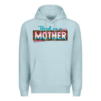 Blue Mist tired as a mother Premium Hoodie - texasbilliewilder