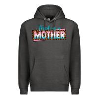 Charcoal Heather tired as a mother Premium Hoodie - texasbilliewilder